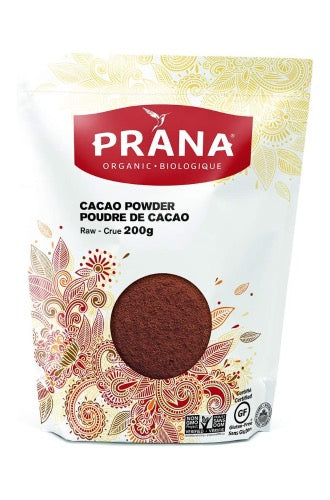 Prana Organic – Natural Cacao Powder | Non-GMO, Gluten Free, Vegan | 200g